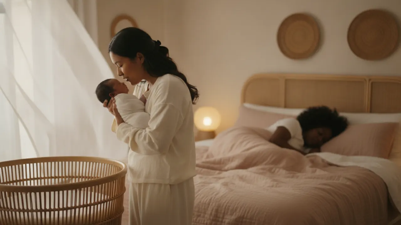 Overnight postpartum doula supporting a South Bay family with newborn care